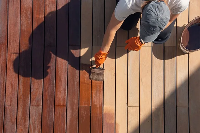 deck sealing services - brush and beyond company